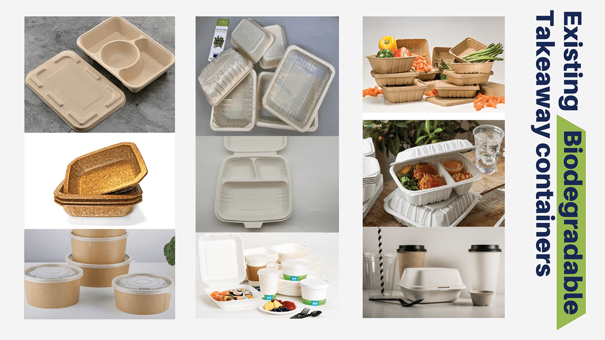 biomaterial environmentally friendly industrial design  Sustainable takeaway containers