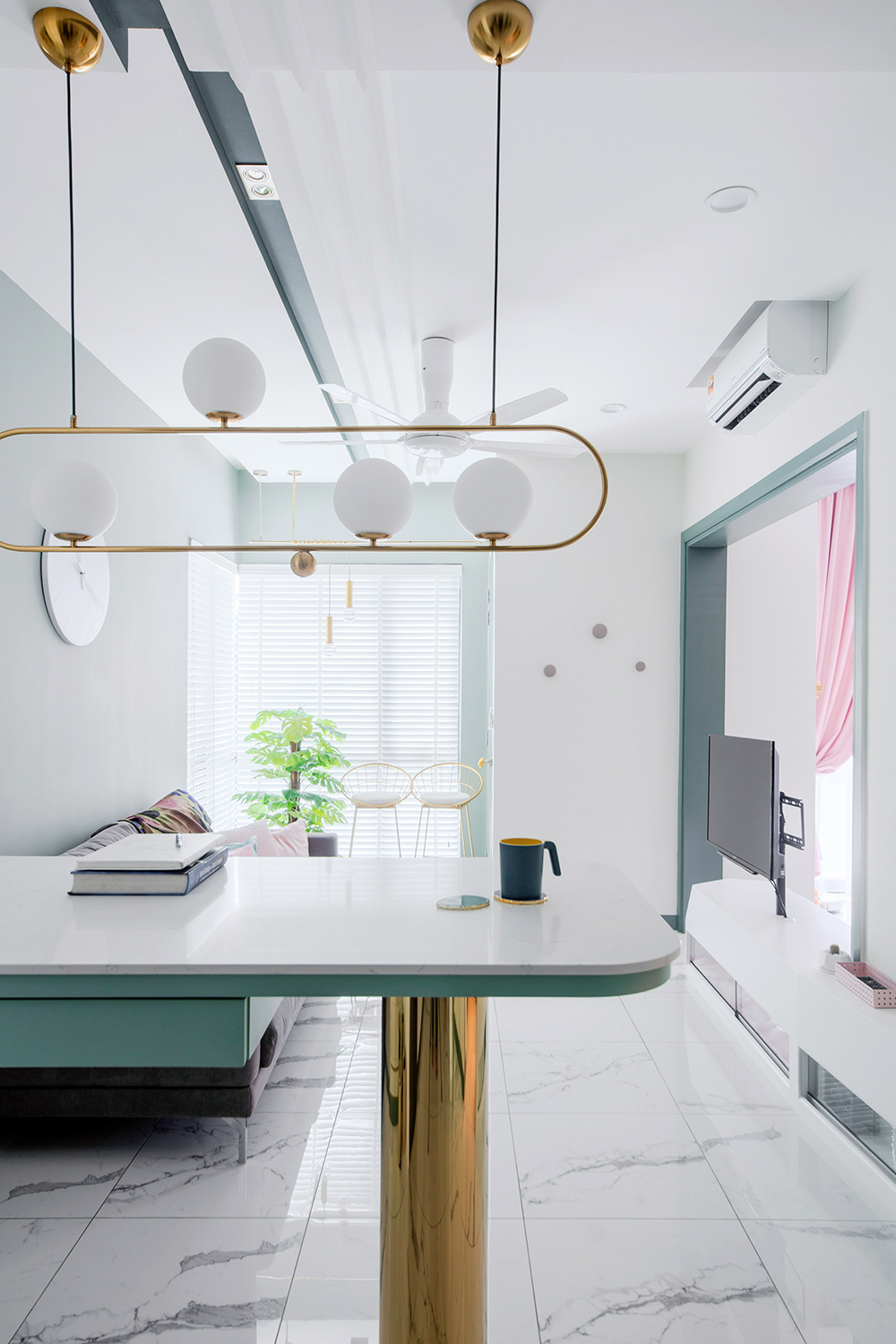 interior design  mint interior decor condominium studio apartment
