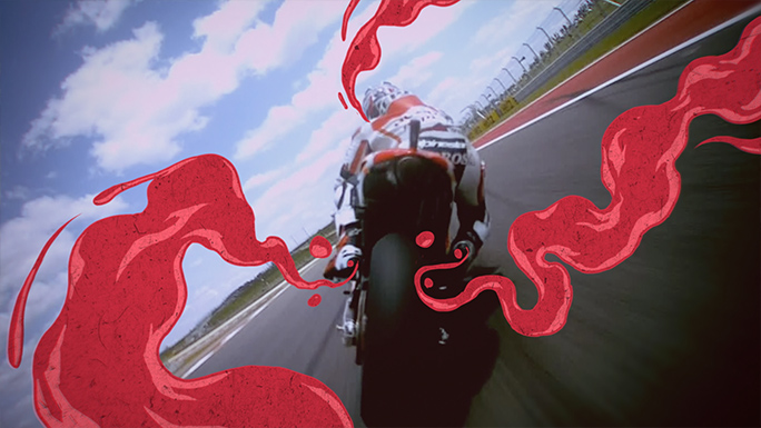 Nerdo CIelo SKY motogp cel Cel Animation motorcycle Racing world Championship cel fx driver