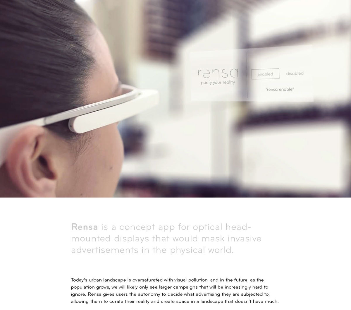 speculative design Google glass application future Virtual reality