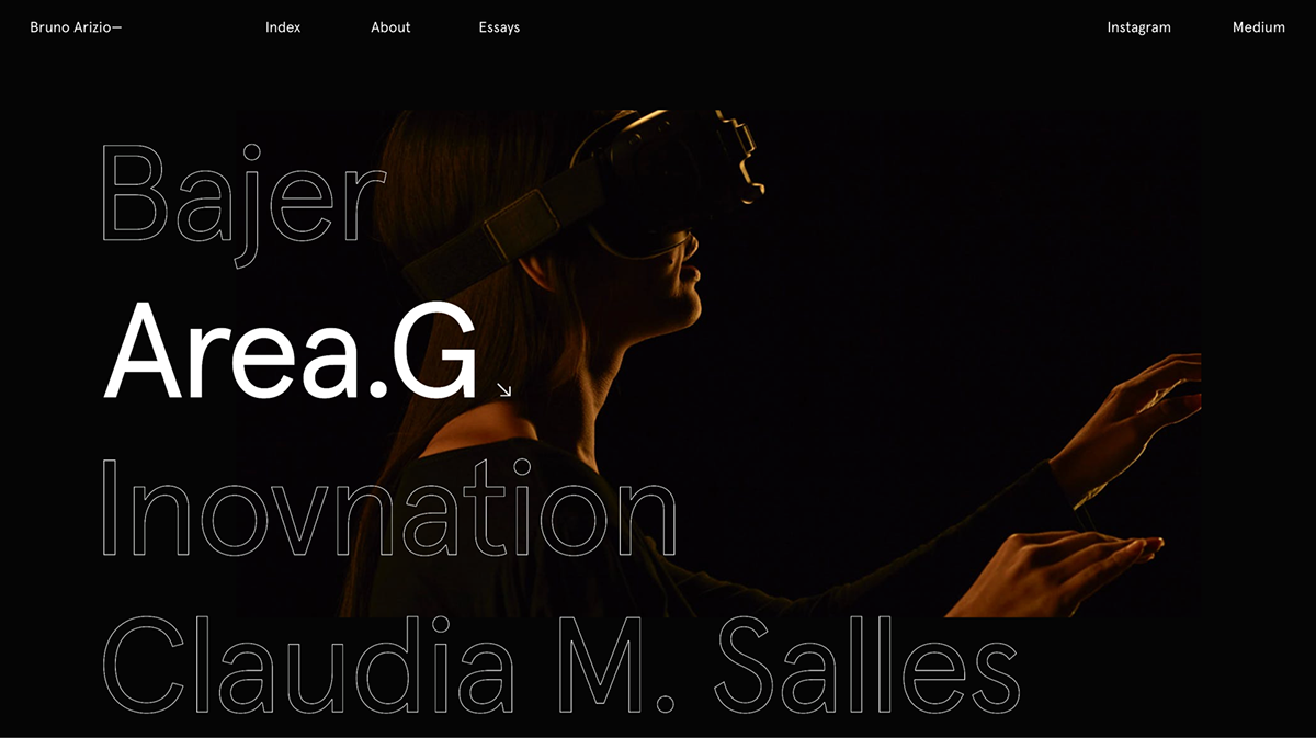 portfolio interaction experimental typography   interactive webgl Website black green swiss