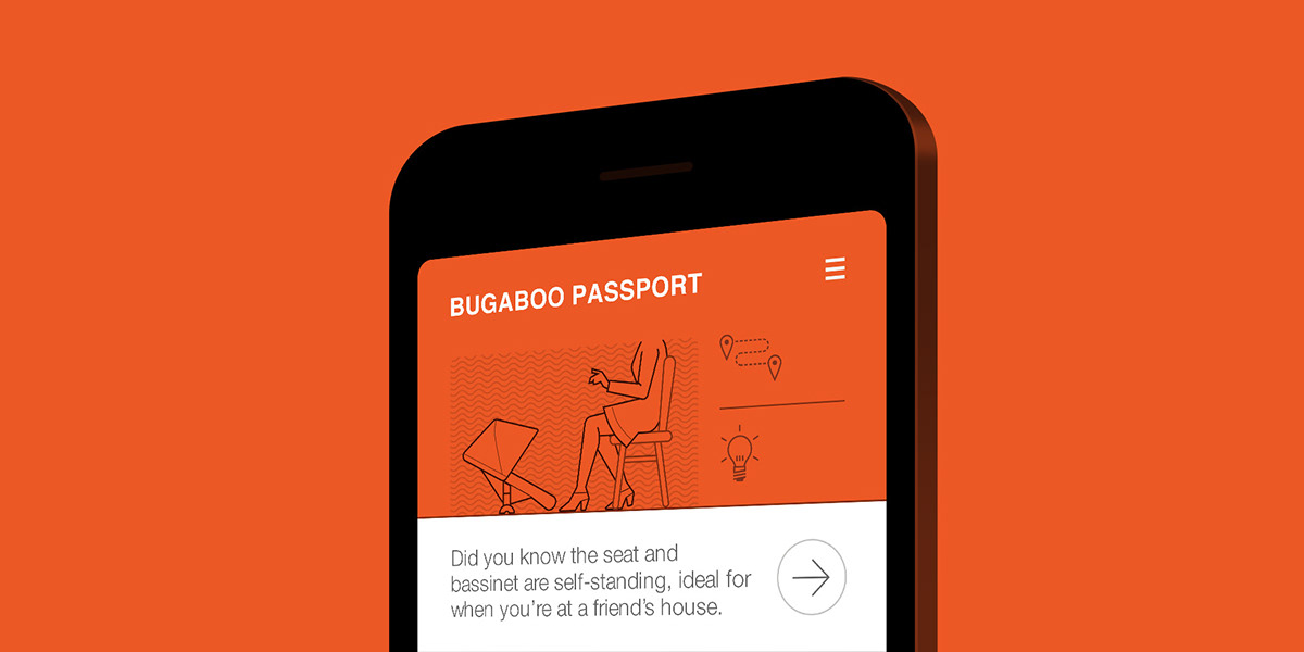 Bugaboo Passport app stroller app design dutch digital design art direction  child Fashion  ios