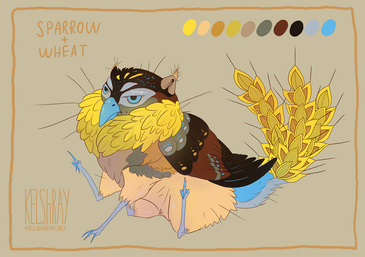 creature species adopt design Character animal Griffin gryphon cute