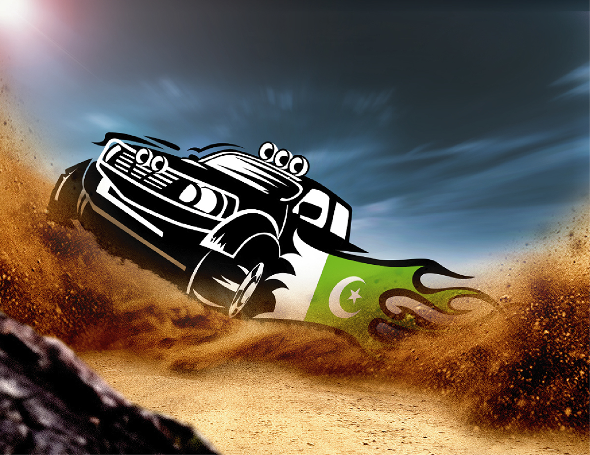 toyota 4x4 rally Racing car Truck Pakistan mud nooriabad karachi logo
