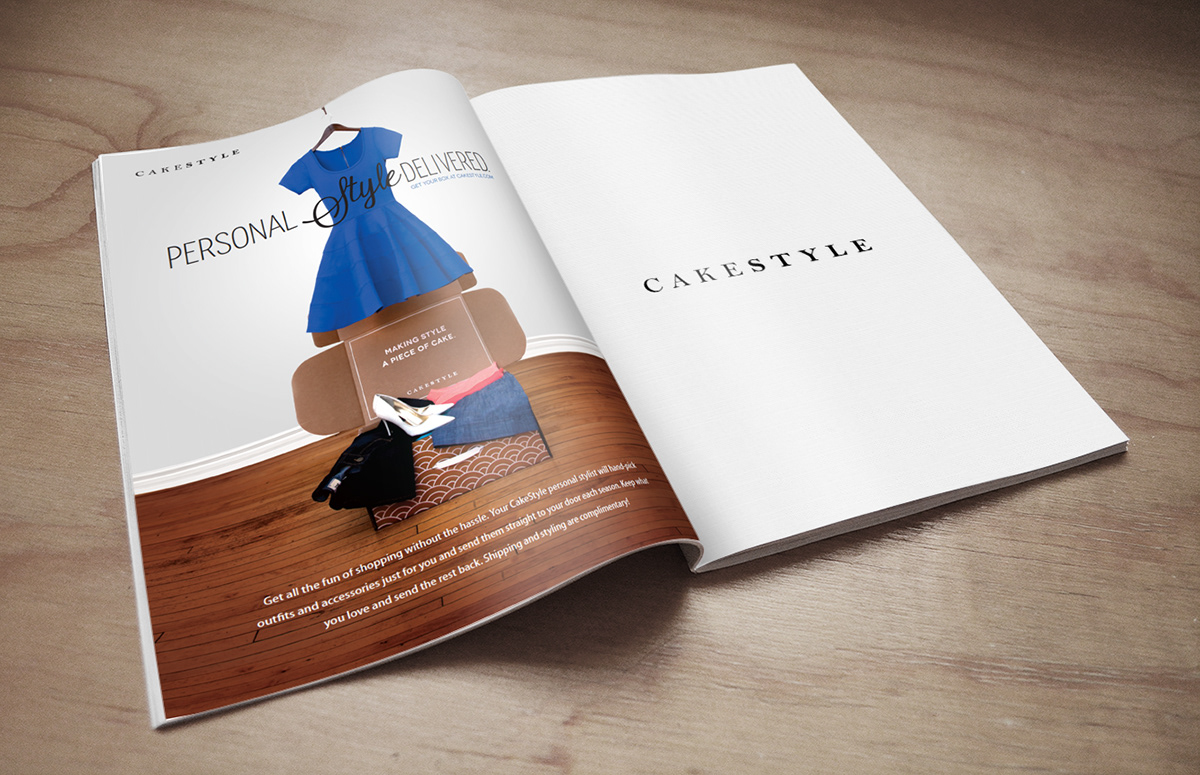 ad cakestyle Startup fashions print ad magazine Magazine Ad print Erik wagner