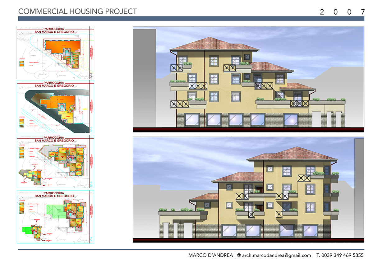 architettura Miano housing residential refurbishment feasibility Render Viral Marketing