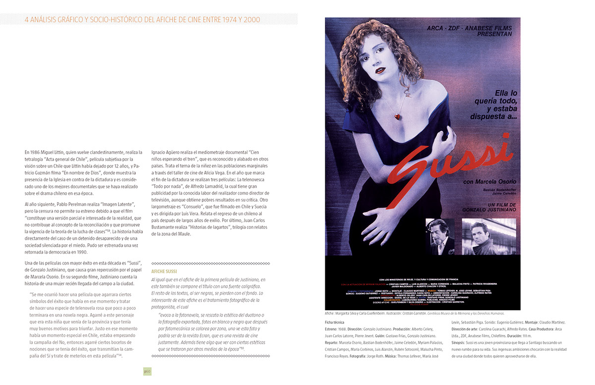 tesis libro Investigación afiche de cine Historia de Chile dictadura militar Transición Democracia cine recopilación