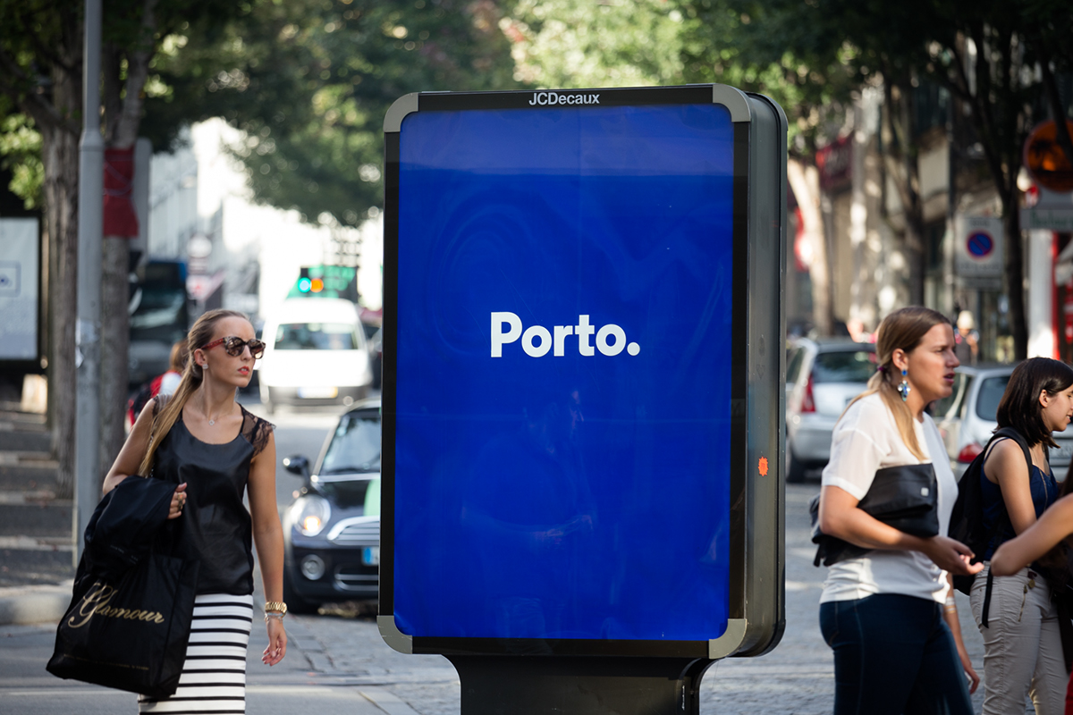 porto blue identity Portugal grid pictogram Icon city city hall modular dot tiles