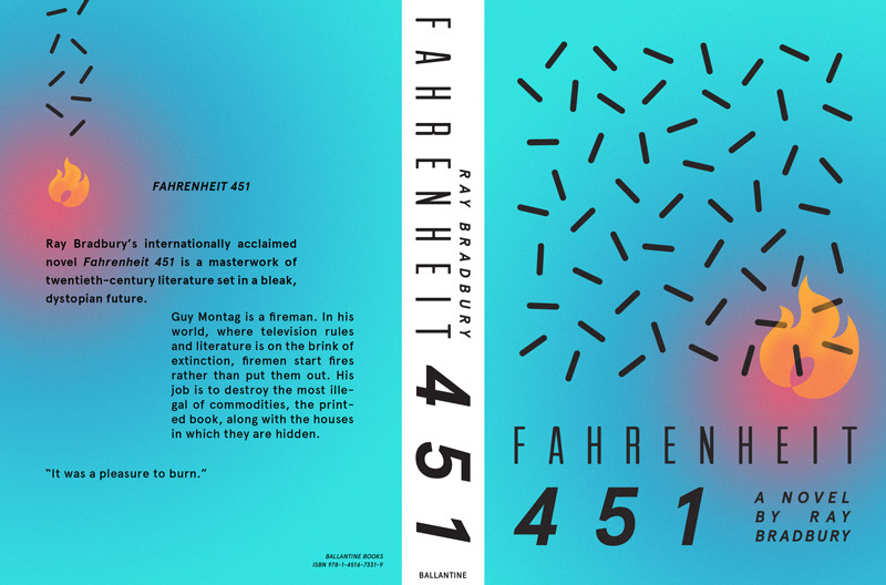 Re-Cover book cover Fahrenheit 451