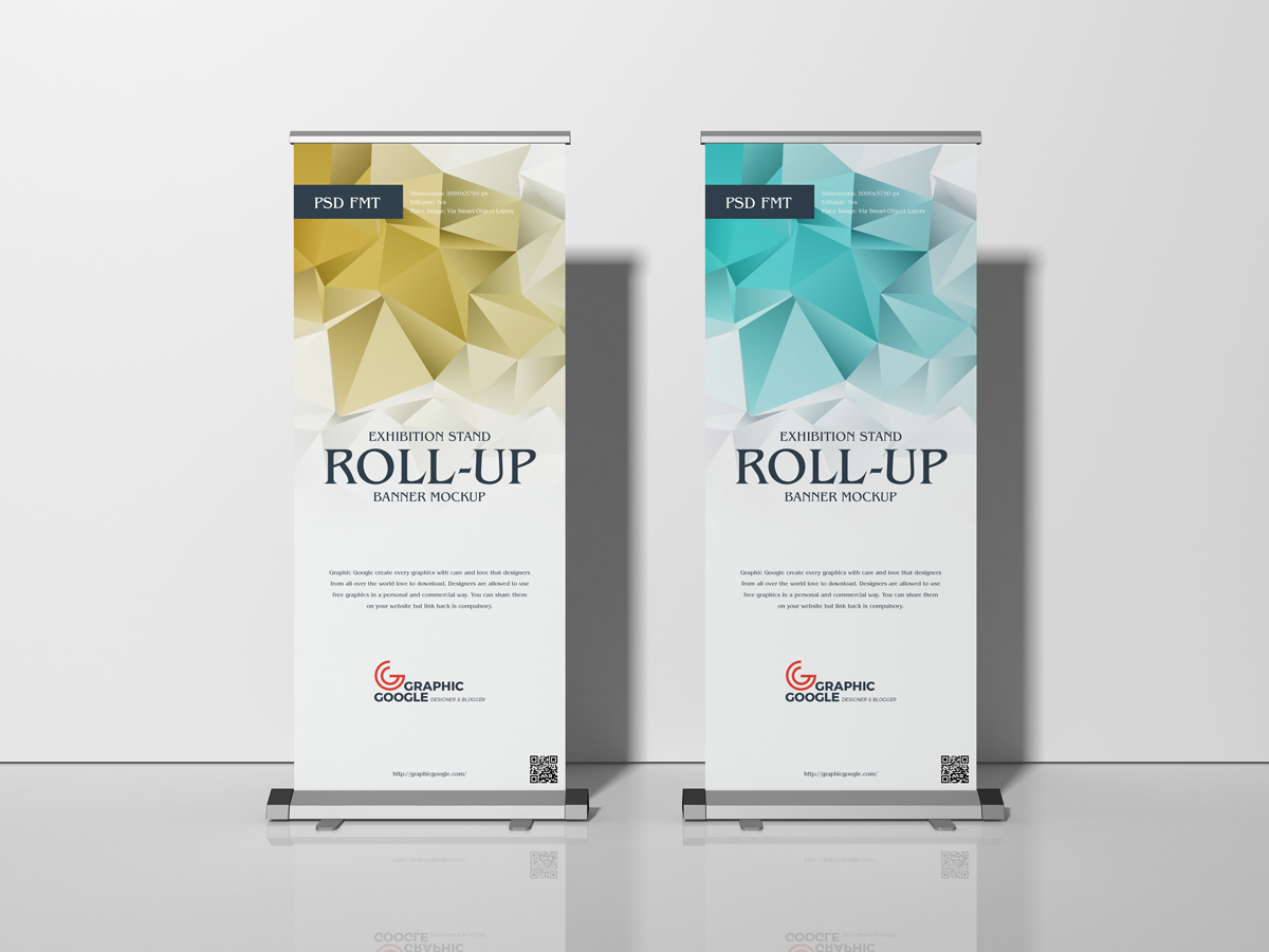 Download Free Exhibition Stand Roll Up Banner Mockup On Behance