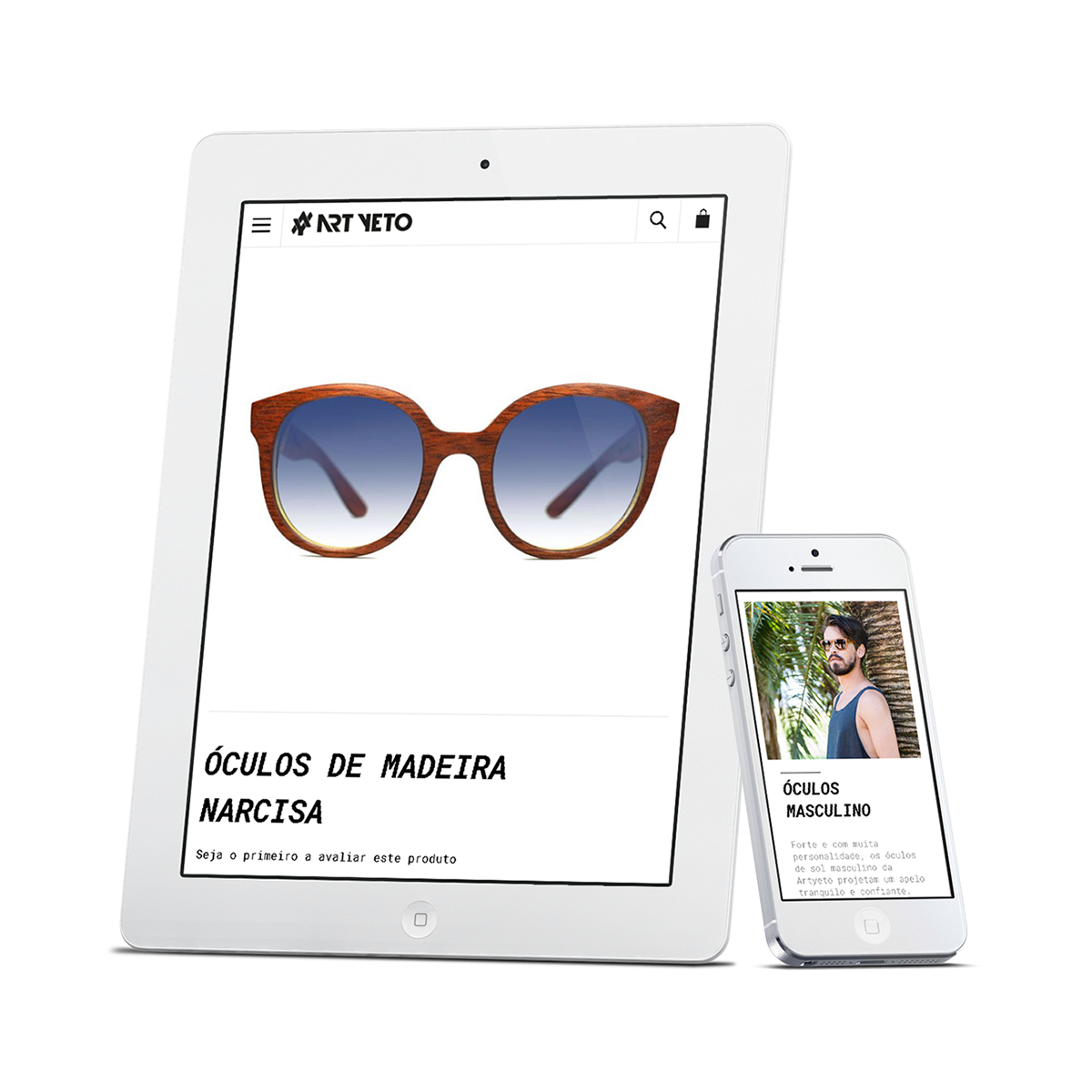 site Loja Virtual e-commerce shop Ecommerce óculos óculos de madeira Brasil brasilia