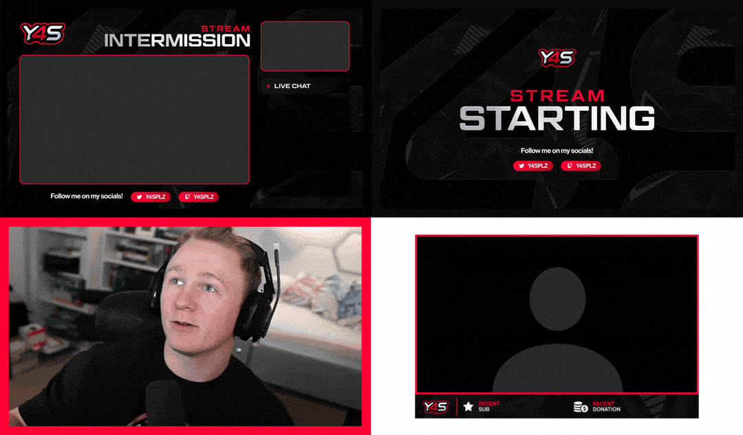 buffet designs stream package Overlay overlays panels stream overlay Twitch Twitch Graphics video overlay livestream graphics