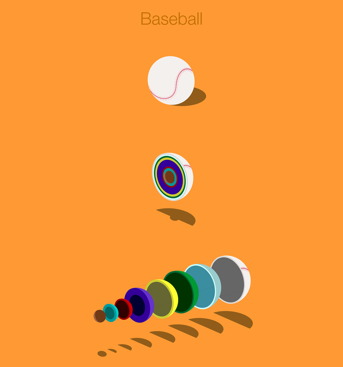 basket animate design sport exploded effect baseball golf soccer illustrate art After effect cut object