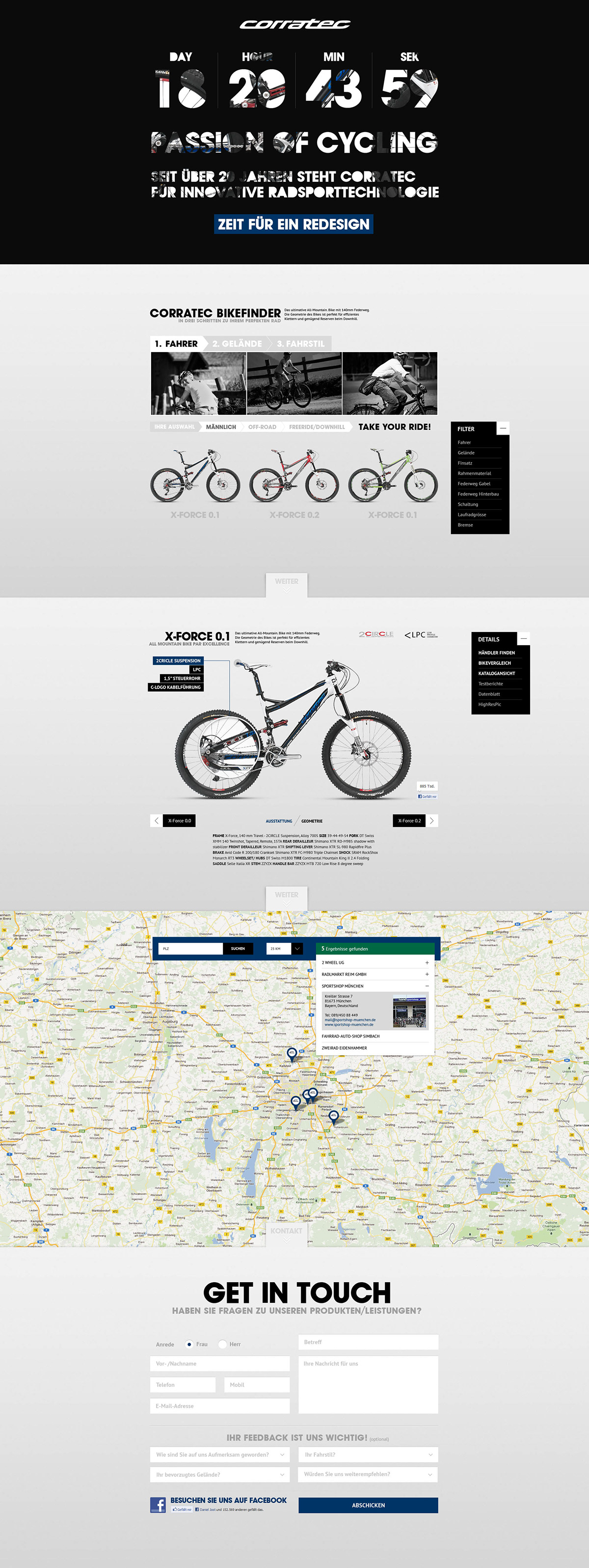 clean Webdesign Bike Ecommerce online UI UI/UX