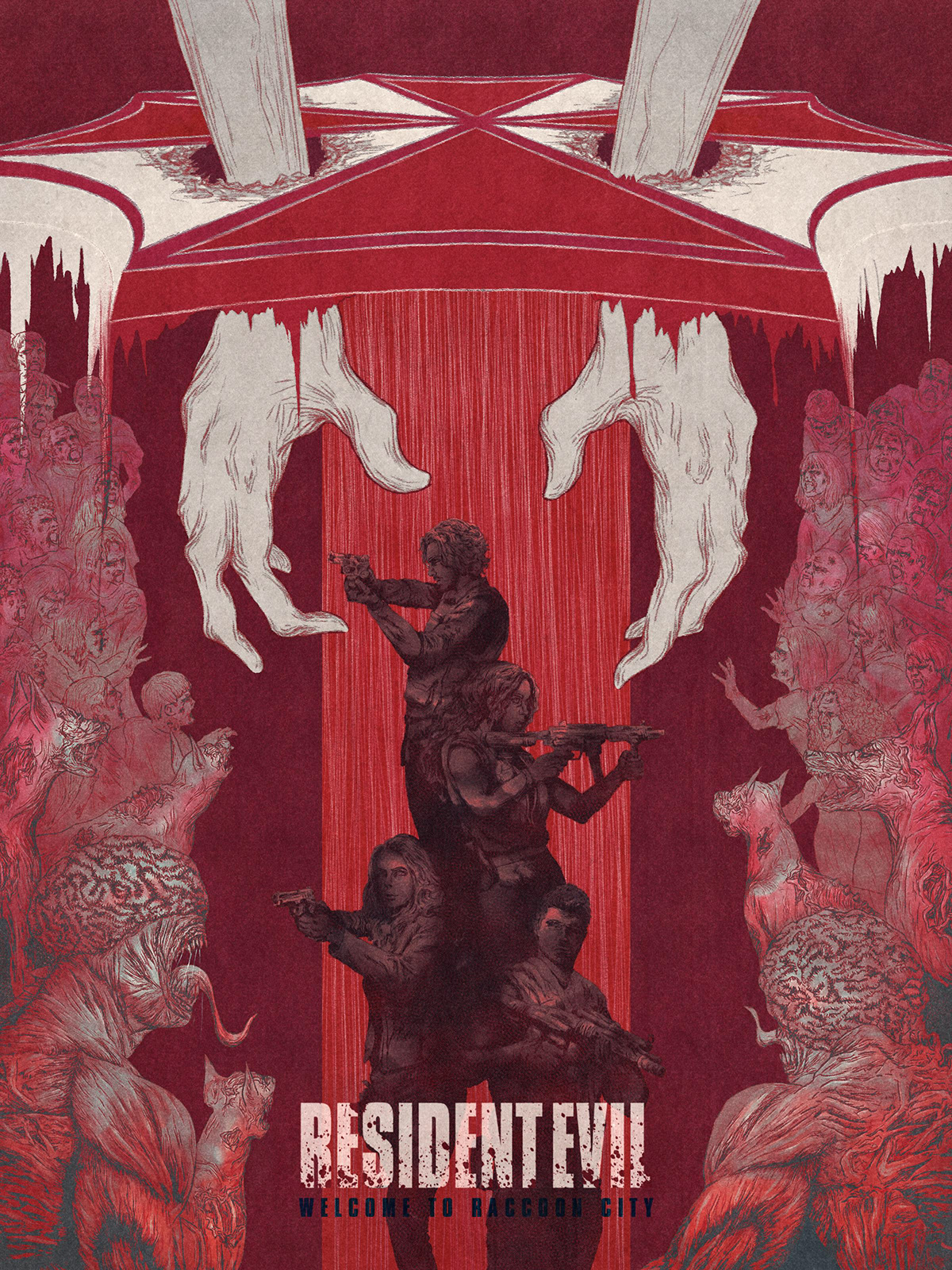 detailed horror monster movie poster poster Sony zombie
