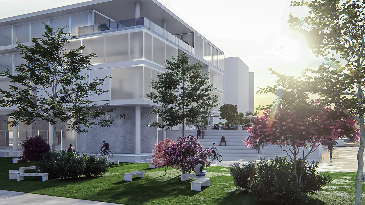 3D architecture arquitectura building diseño edificio exterior interior design  Render visualization