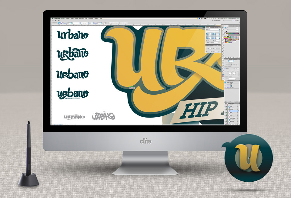 urbano festival hiphop presse siteweb Web UI ux guettoblaster logo identity background montage photo