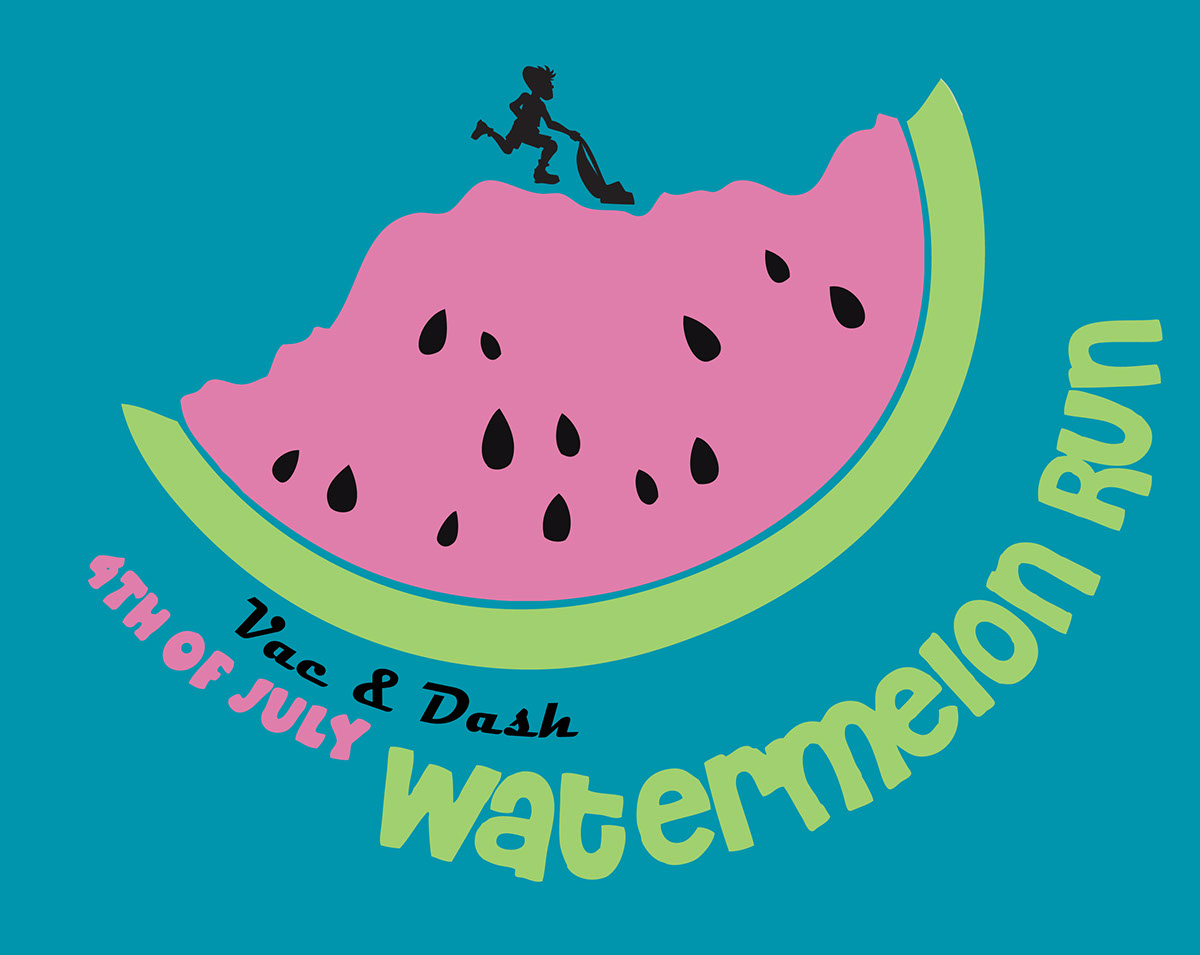 shirt design 5K Run 4th of July watermelon cute T Shirt