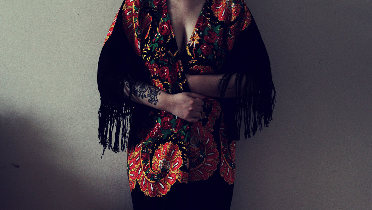 kimono traditional self-portrait portrait color Ursula Mestre