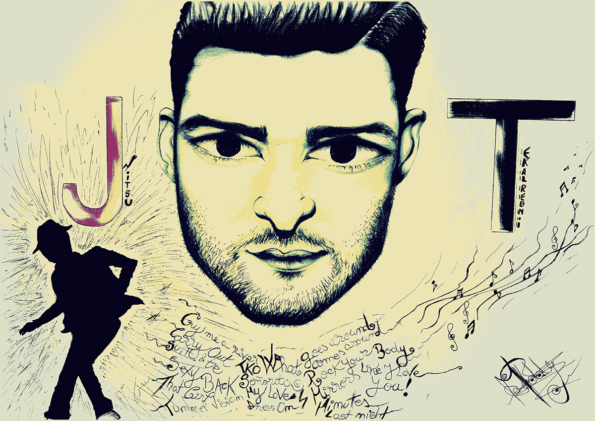 Justin Timberlake Pop Art pop timberlake