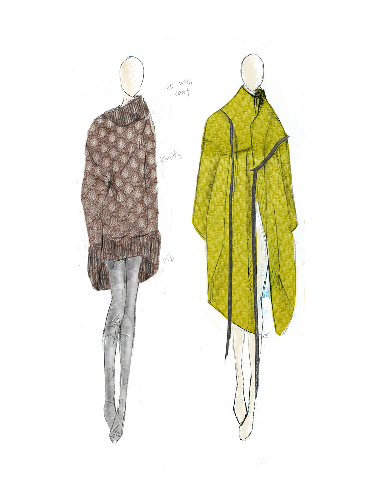 SAIC Fashion Rewinding stockholm syndrome Senior Collection spring collection fashion illustration