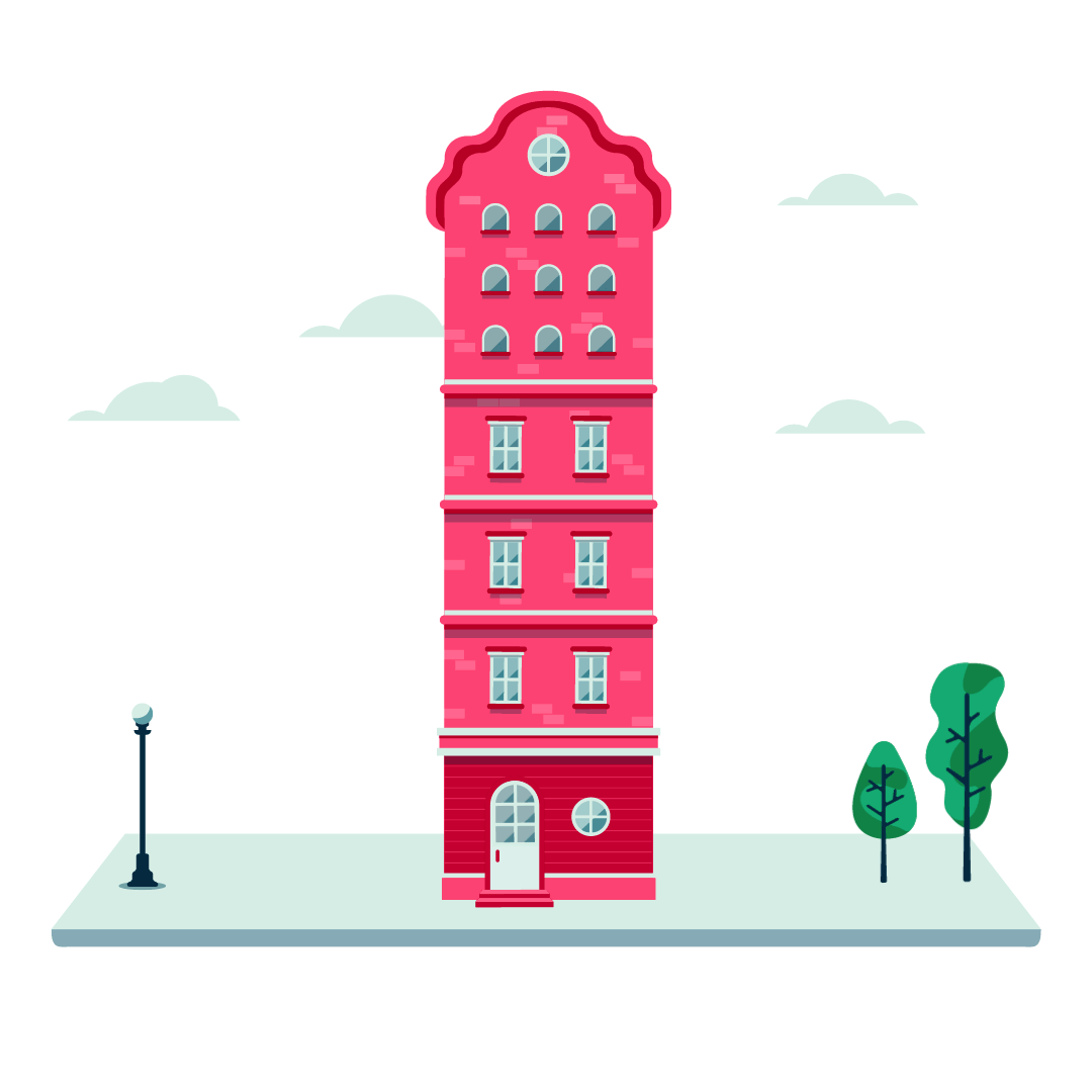 Animated buildings on Behance