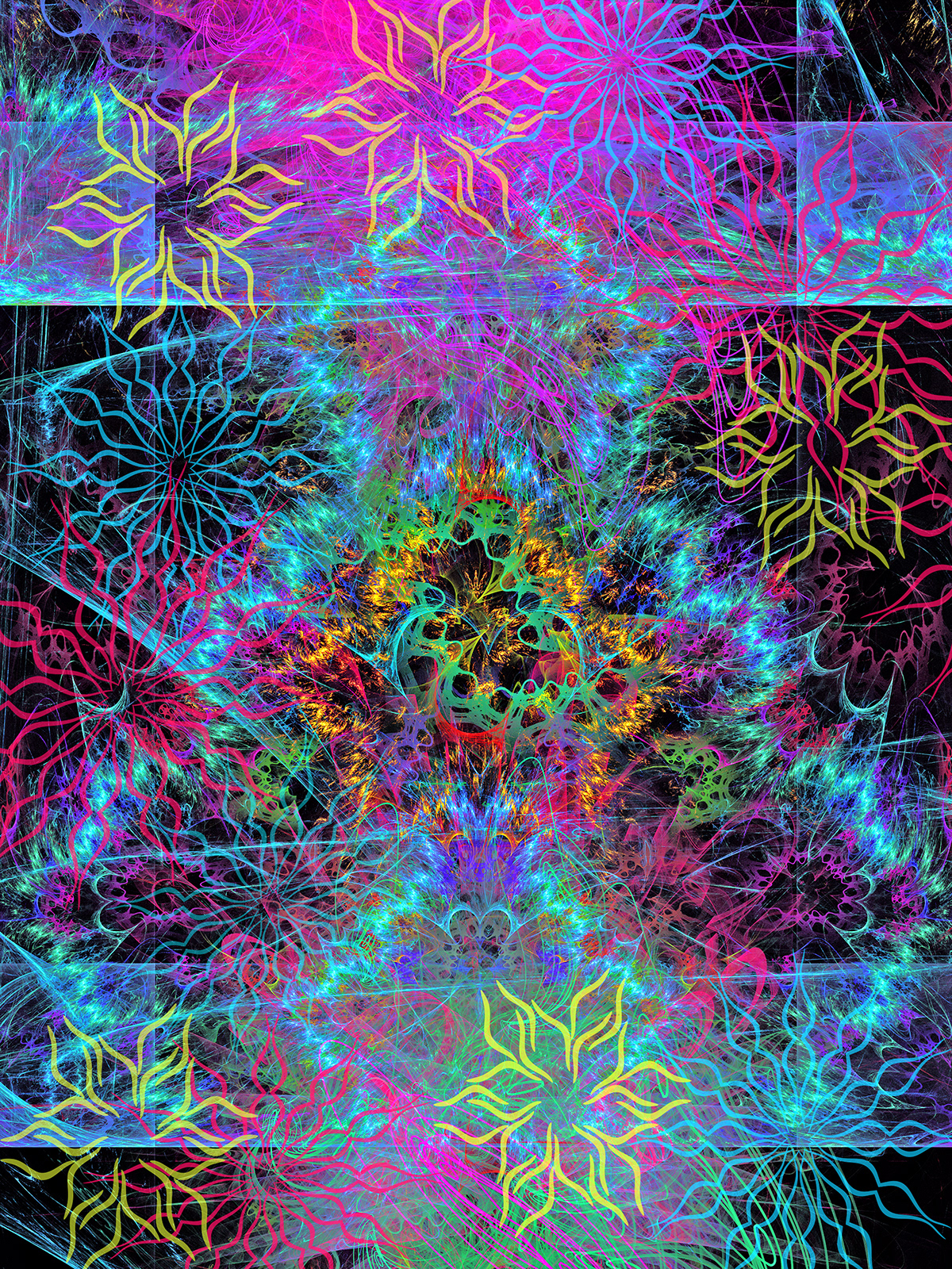 abstract blacklight blacklight posters fractals psyart psychedelic trippy ultraviolet visionary
