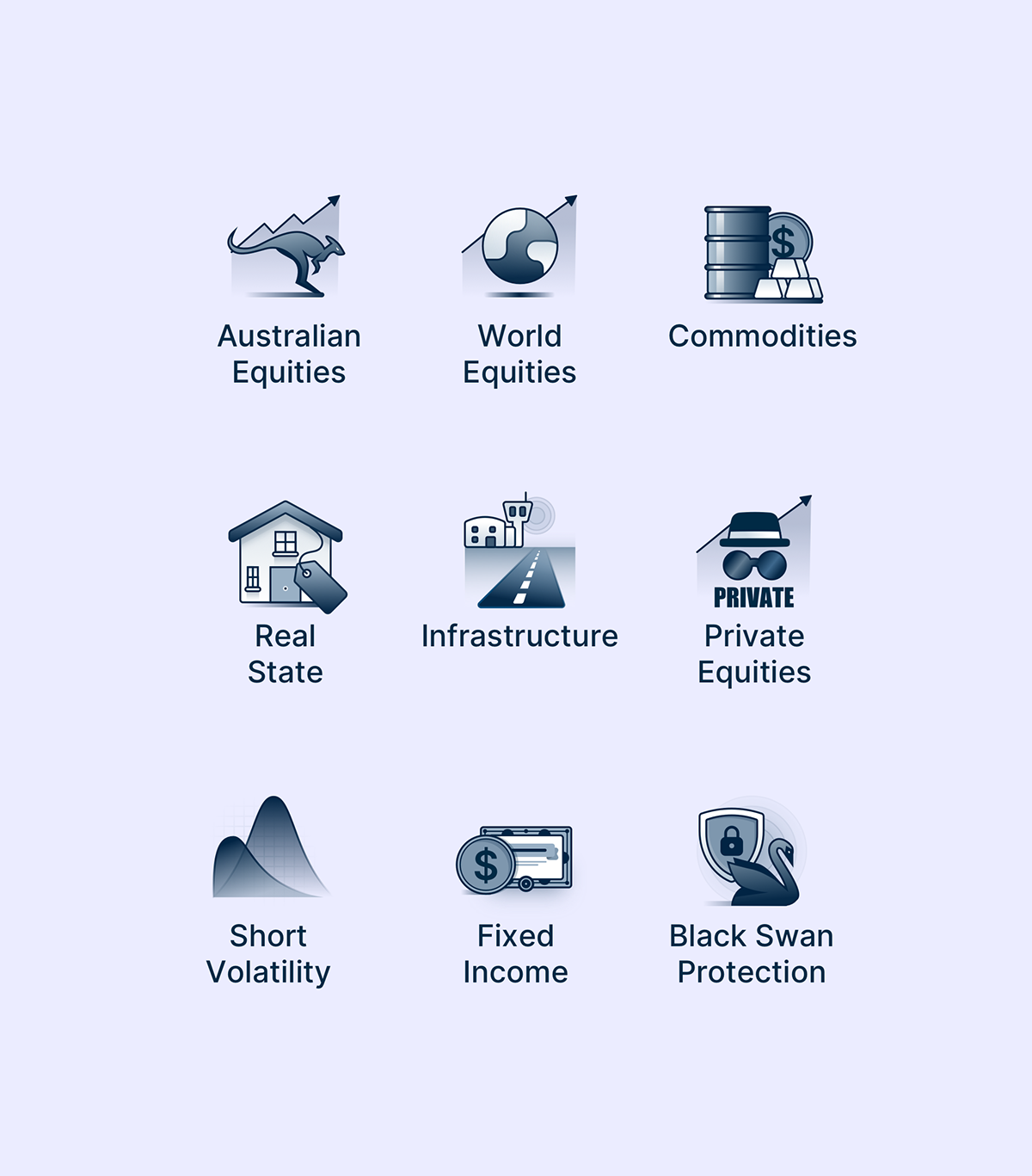 Finance icons. 