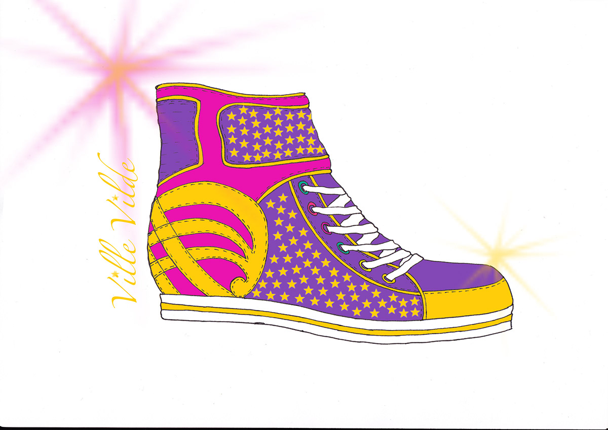 Fun Playful colour footwear children texture pattern photoshop