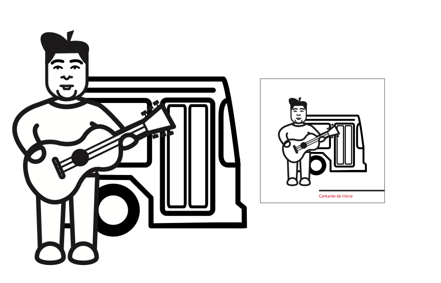 micro Santiago chile cantante pictogram Icon