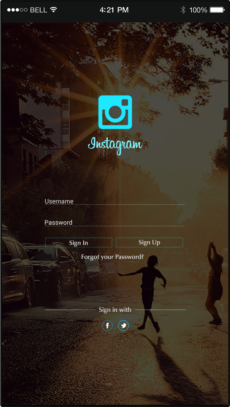 instagram redesign applicationdesign Love colors