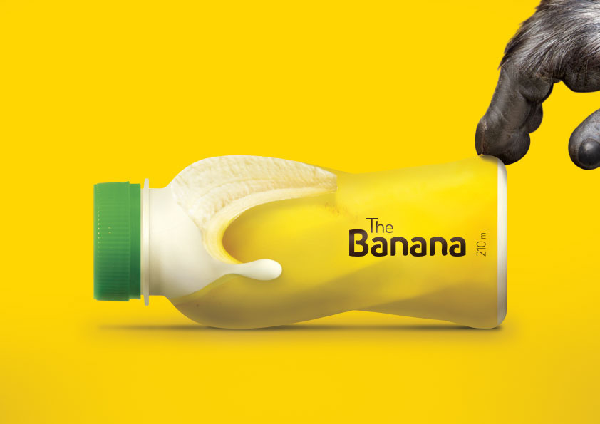 brand design package banan milk concept idea