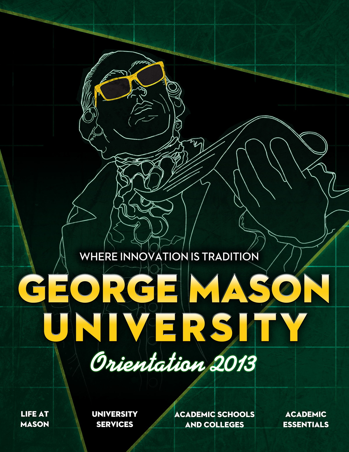 George Mason University Orientation 2013 program book 80's gmu orientation University