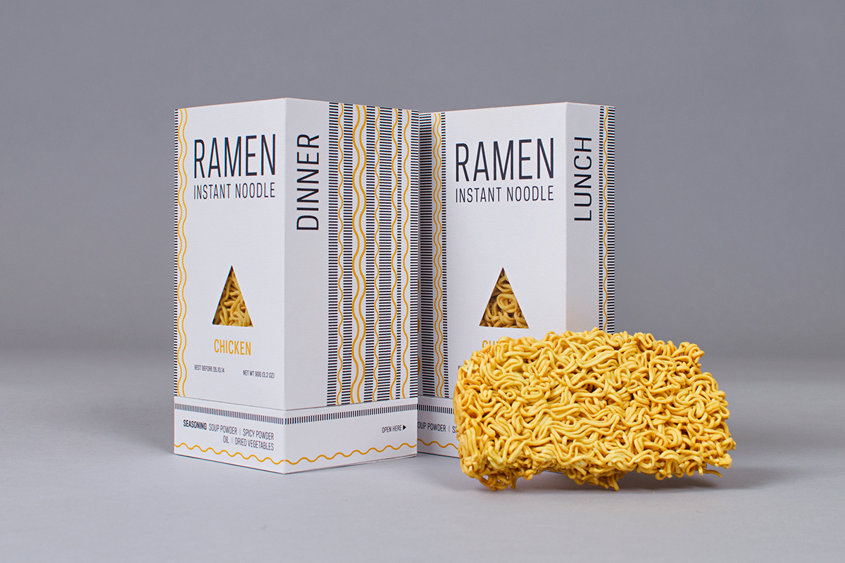 ramen redesign packaging design Brandshift chicken ramen beef ramen shrimp ramen