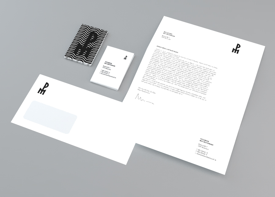 Pasta Musik house stationary business card letter head