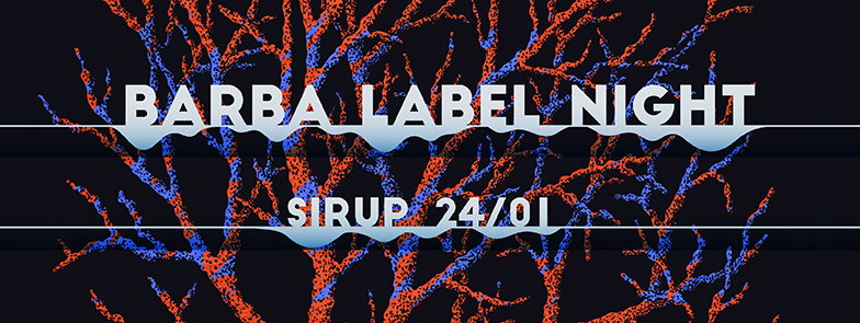 sretanbor barbalabel flyer banner promo techno coral underwater dark party clubbing