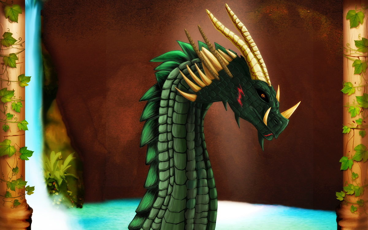water dragon game puzzle match3 ikgames
