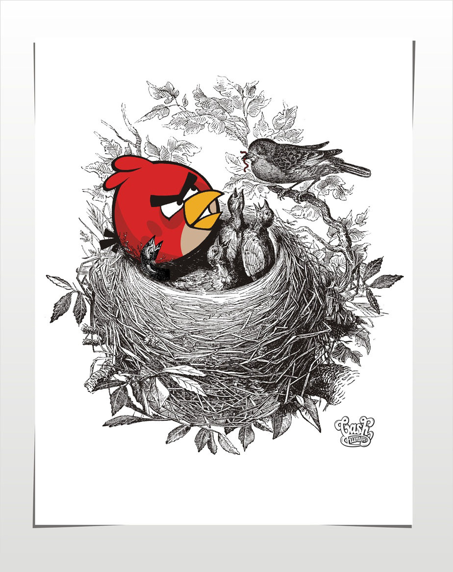 t-shirt angry birds computer games print
