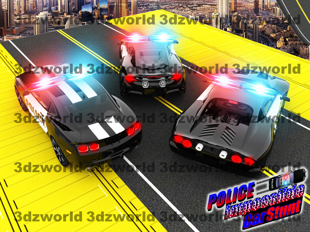 UI/UX logo Icon Racing fast game design  Render visualization infographics police