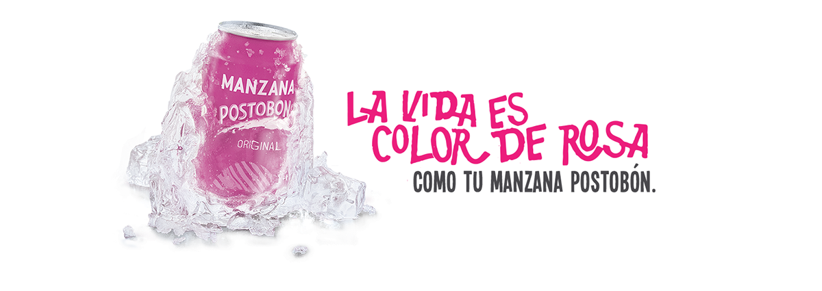 la vida color de rosa postobon manzana SanchoBBDO pink soda colombia