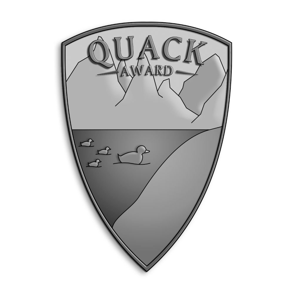 quack award logo poster Illustrator photoshop