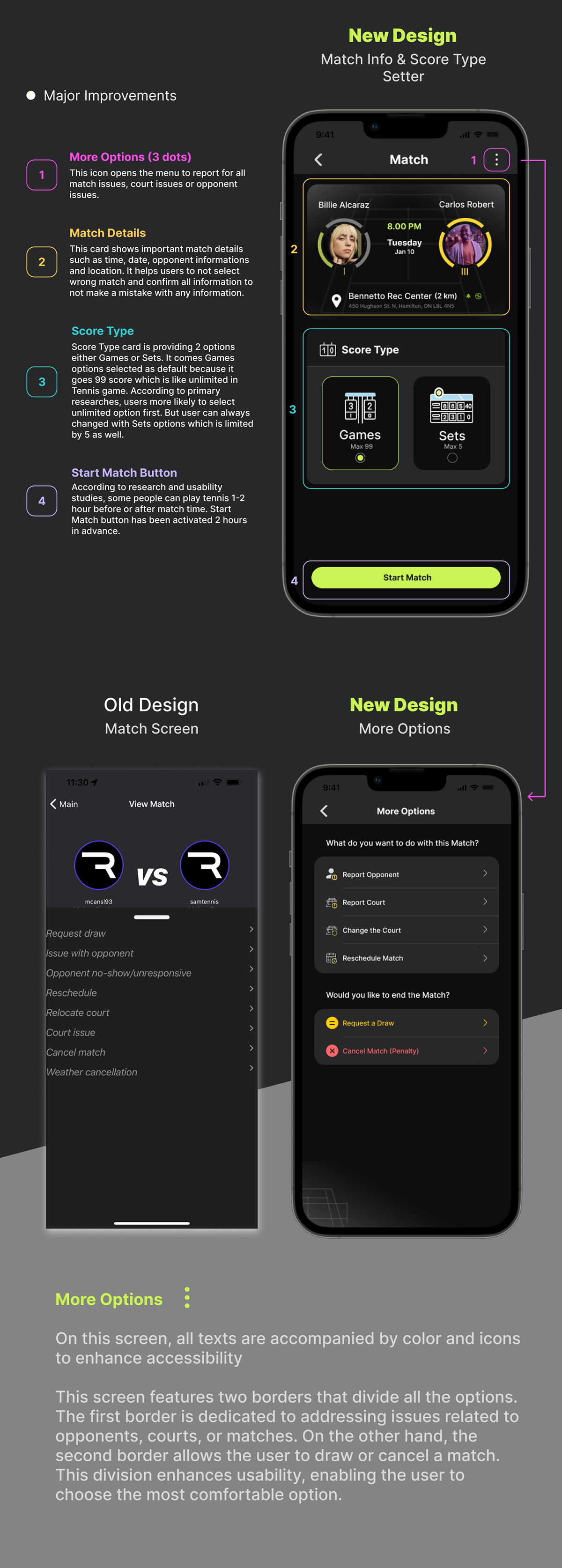 tennis app design mobile app design UI/UX UI user interface product design  iOS app design rankd tennis matchmaker