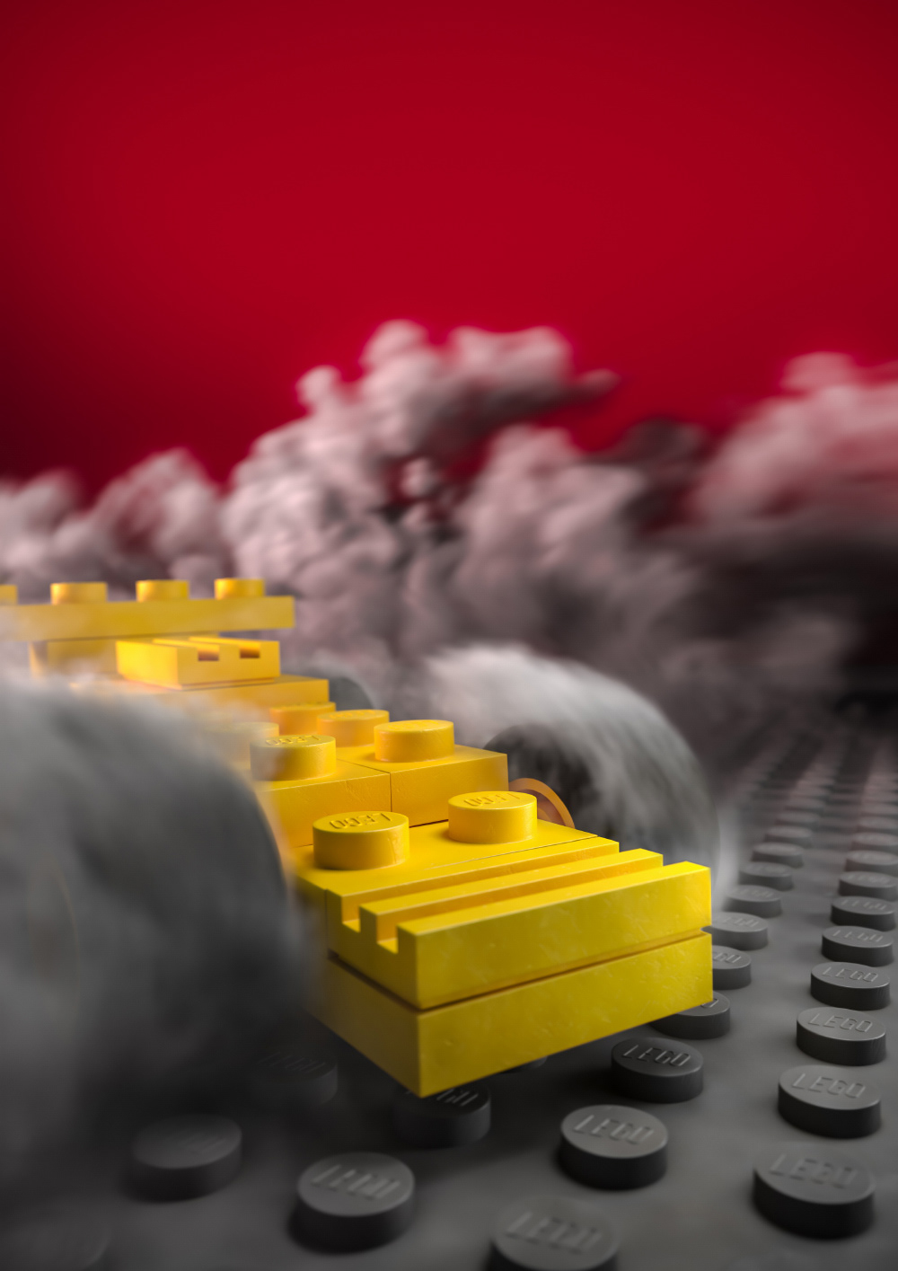 3D CGI LEGO PhoenixFD