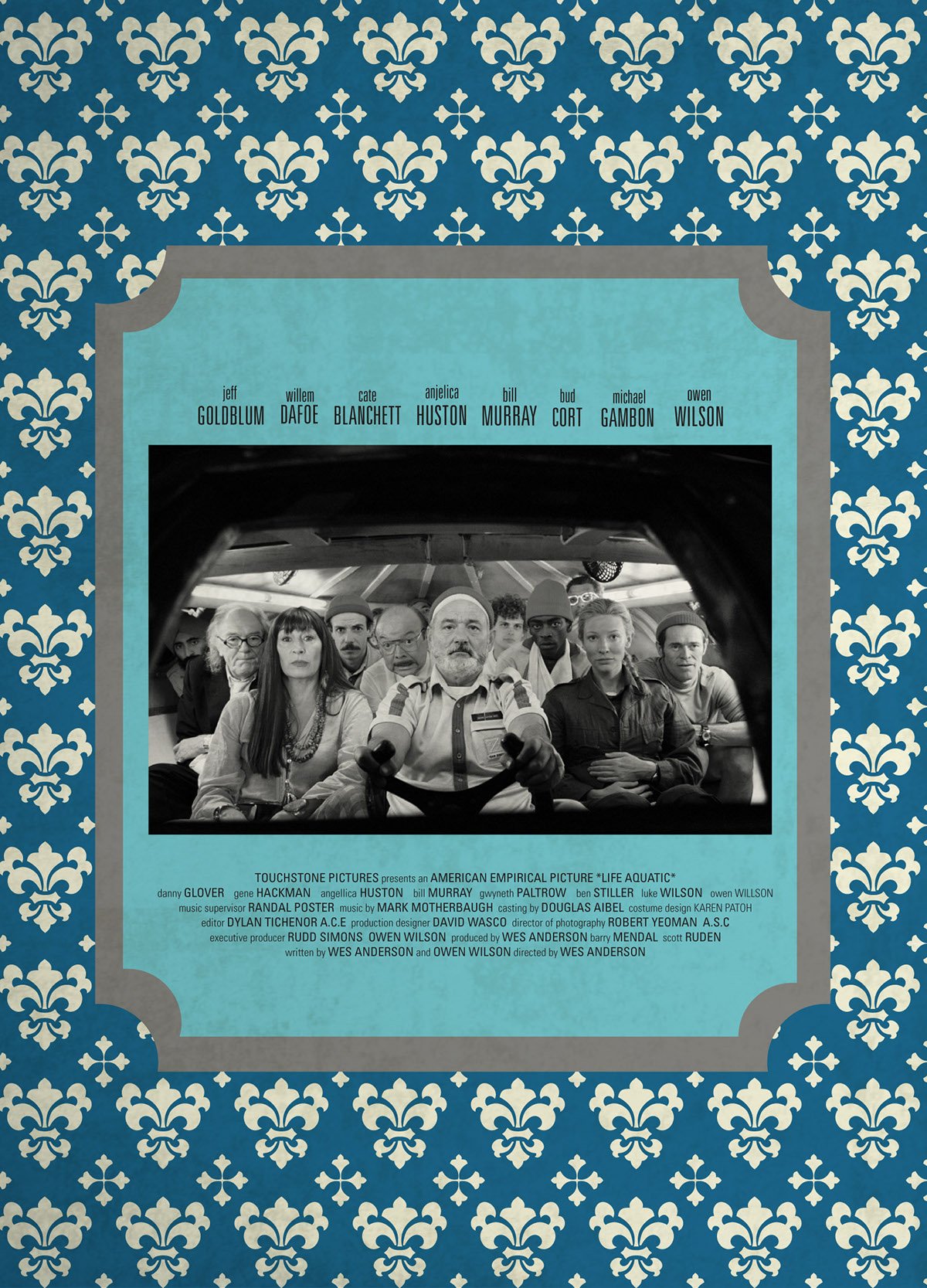 wes anderson DVD pattern color texture Packaging