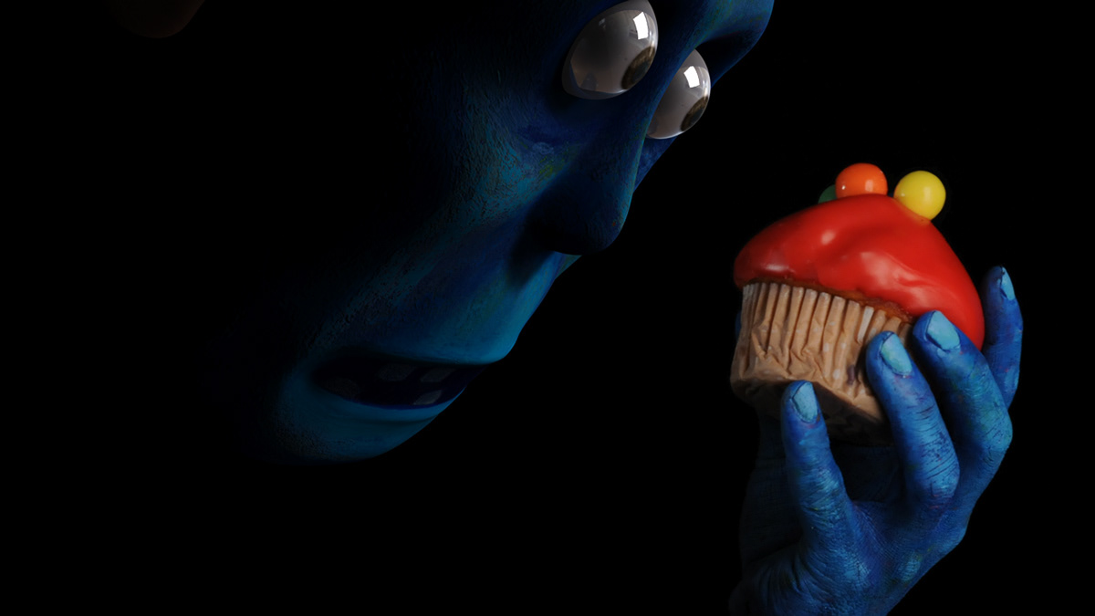 mixed media stop motion cup cakes psychedelic motion track compositing illusion story motion text Title ink CG 2D 3D