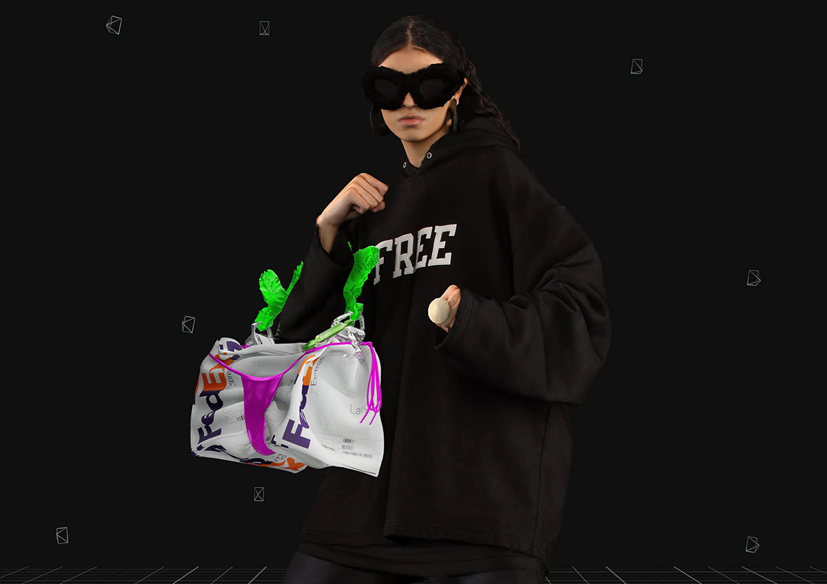 3d art blender Digital Art  digital fashion 3d fashion blender3d handbag metaverse Virtual reality Balenciaga