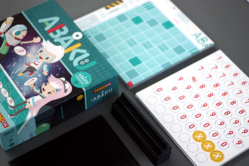 boardgame abaku mindok kawaii cyber pop Character box product Space  math educational school mathematics
