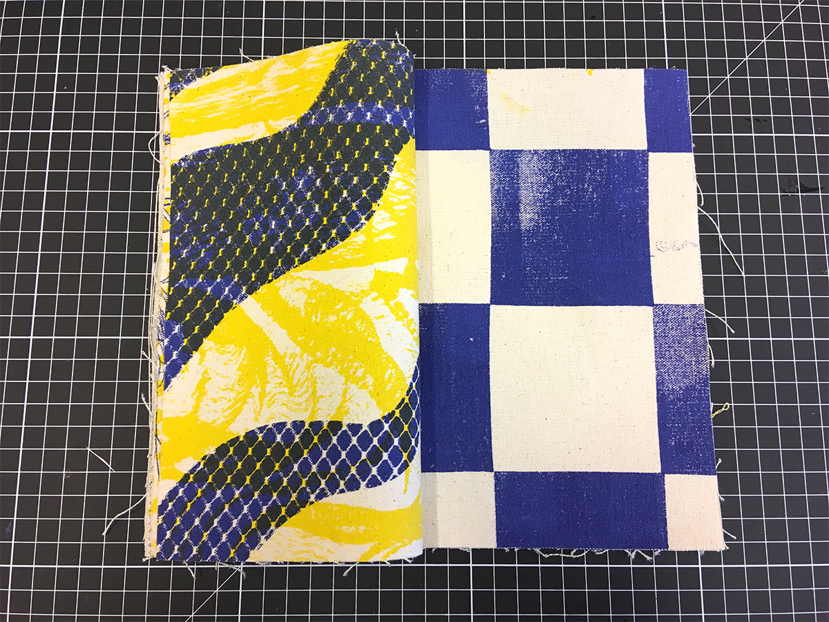 art process design crafts   print silk screen pattern recycling fabric plastic