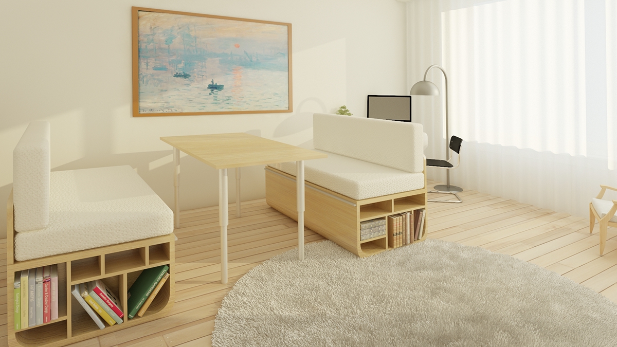bed Multifunctional Furniture modern living