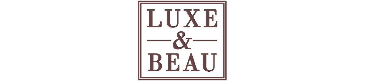 Luxe & Beau Brand Design Website Render luxury premium identity shop London glass logo Logotype Logo Design